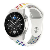 Strap-it Bracelet sport Huawei Watch GT 3 Pro 46mm (blanc coloré)