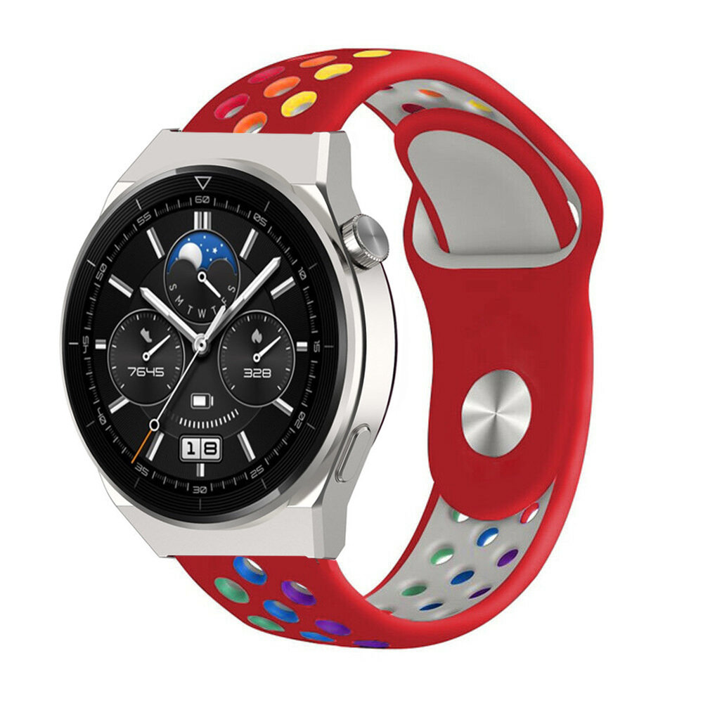 Strap-it Strap-it Bracelet sport Huawei Watch GT 3 Pro 46mm (rouge coloré)