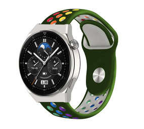 Strap-it Bracelet sport Huawei Watch GT 3 Pro 46mm (vert armée coloré) Strap-it Bracelet sport Huawei Watch GT 3 Pro 46mm (vert armée coloré)