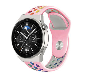 Strap-it Bracelet sport Huawei Watch GT 3 Pro 46mm (rose coloré) Strap-it Bracelet sport Huawei Watch GT 3 Pro 46mm (rose coloré)