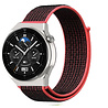 Strap-it Strap-it Bracelet nylon Huawei Watch GT 3 Pro 46mm (noir/rouge) Strap-it Strap-it Bracelet nylon Huawei Watch GT 3 Pro 46mm (noir/rouge)