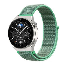 Strap-it Bracelet nylon Huawei Watch GT 3 Pro 46mm (menthe)