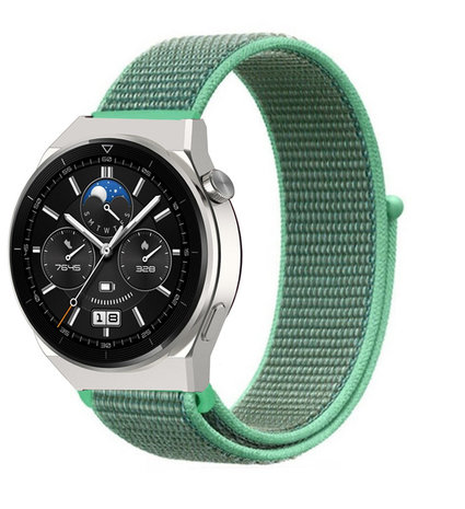 Strap-it Strap-it Bracelet nylon Huawei Watch GT 3 Pro 46mm (menthe) Strap-it Strap-it Bracelet nylon Huawei Watch GT 3 Pro 46mm (menthe)
