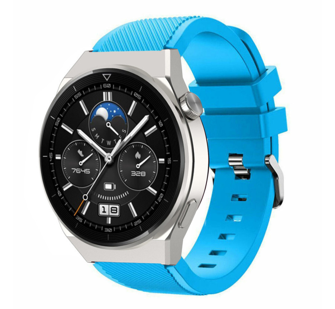 Strap-it Strap-it Bracelet silicone Huawei Watch GT 3 Pro 46mm (bleu clair)