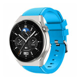 Strap-it Bracelet silicone Huawei Watch GT 3 Pro 46mm (bleu clair)