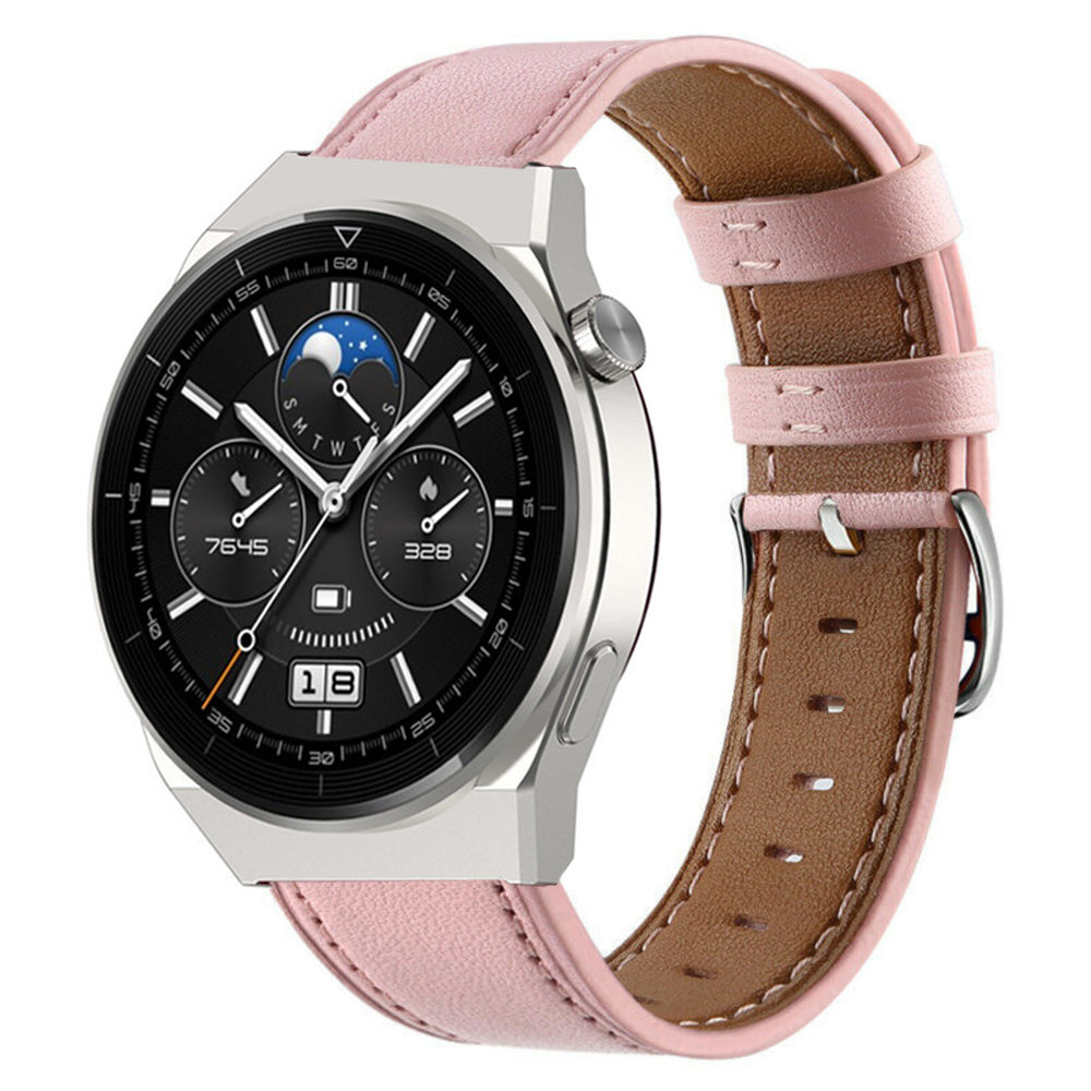 Strap-it Strap-it Bracelet cuir Huawei Watch GT 3 Pro 46mm (rose)