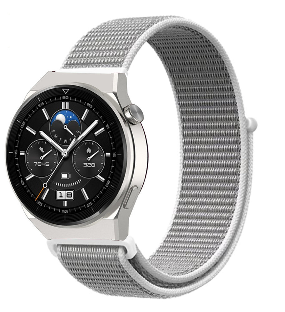 Strap-it Strap-it Bracelet nylon Huawei Watch GT 3 Pro 46mm (coquillage)