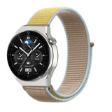 Strap-it Bracelet nylon Huawei Watch GT 3 Pro 46mm (chameau)