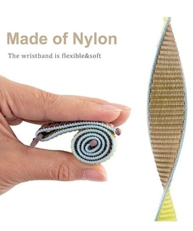 Strap-it Strap-it Bracelet nylon Huawei Watch GT 3 Pro 46mm (chameau)