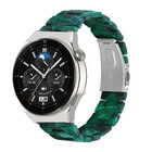 Strap-it Strap-it Bracelet résine Huawei Watch GT 3 Pro 46mm (vert)