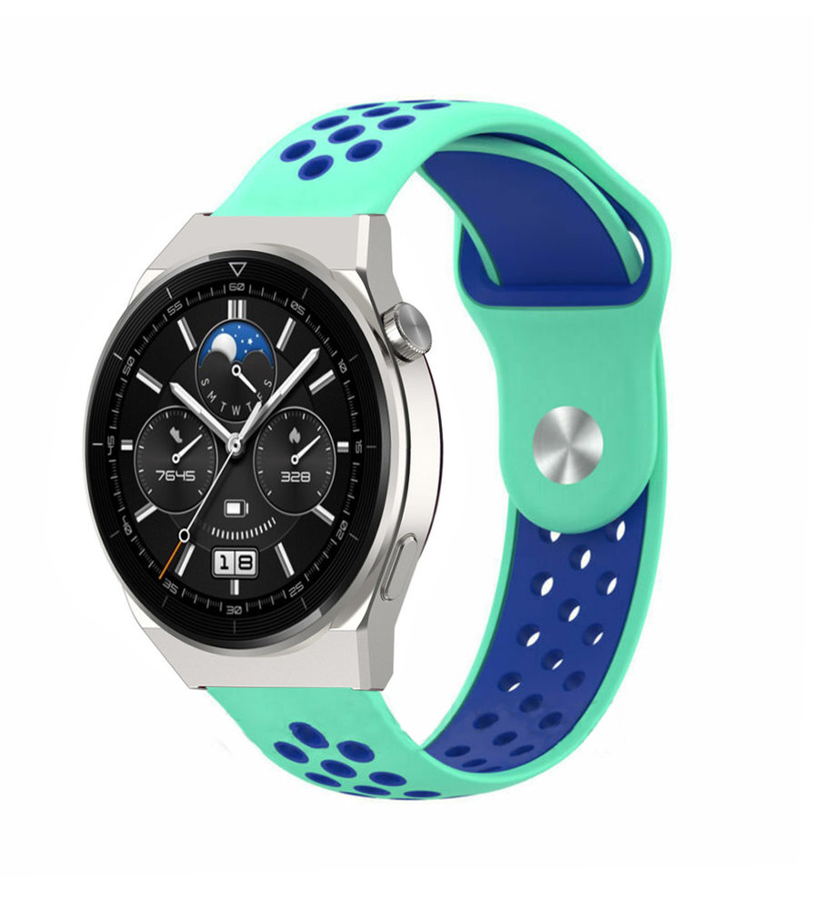 Strap-it Strap-it Bracelet sport Huawei Watch GT 3 Pro 46mm (aqua/bleu) Strap-it Strap-it Bracelet sport Huawei Watch GT 3 Pro 46mm (aqua/bleu)