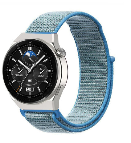 Strap-it Strap-it Bracelet nylon Huawei Watch GT 3 Pro 46mm (bleu) Strap-it Strap-it Bracelet nylon Huawei Watch GT 3 Pro 46mm (bleu)