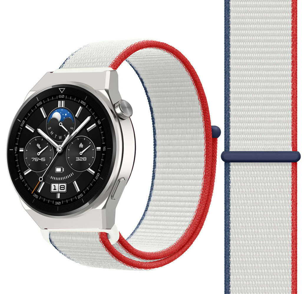 Strap-it Strap-it Bracelet nylon Huawei Watch GT 3 Pro 46mm (France)