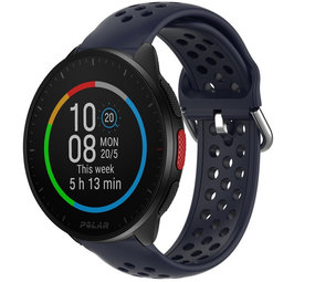 Strap-it Bracelet avec trous Polar Pacer (bleu foncé)