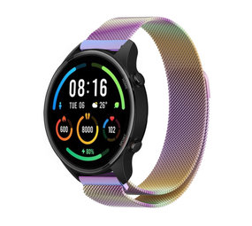 Strap-it Bracelet Milanais Xiaomi Mi Watch (arc-en-ciel)
