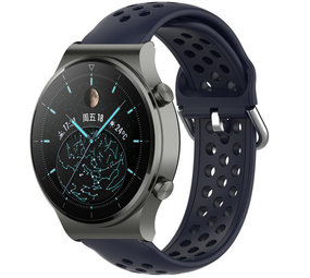 Strap-it Bracelet avec trous Huawei Watch GT 2 Pro (bleu foncé)