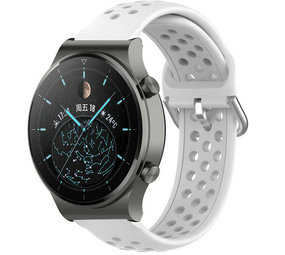 Strap-it Bracelet avec trous Huawei Watch GT 2 Pro (blanc)