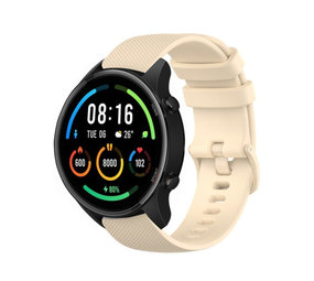 Strap-it Bracelet silicone luxe Xiaomi Mi Watch (beige)