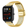 Strap-it Strap-it Bracelet acier luxe Amazfit GTS (or)
