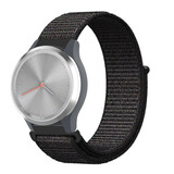 Strap-it Bracelet nylon Garmin Vivomove 3s - 39mm - noir