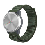 Strap-it Bracelet nylon Garmin Vivomove 3s - 39mm - vert foncé