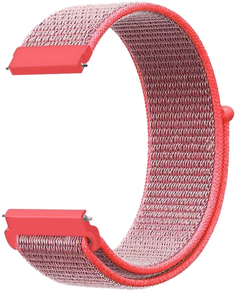 Strap-it Strap-it Bracelet nylon Garmin Vivomove 3s - 39mm - rose/rouge