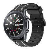 Strap-it Bracelet sport boucle Galaxy Watch 3 45mm (noir/blanc)