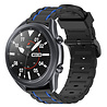 Strap-it Strap-it Bracelet sport boucle Galaxy Watch 3 45mm (noir/bleu) Strap-it Strap-it Bracelet sport boucle Galaxy Watch 3 45mm (noir/bleu)