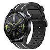 Strap-it Strap-it Bracelet sport boucle Huawei Watch GT 3 46mm (noir/blanc) Strap-it Strap-it Bracelet sport boucle Huawei Watch GT 3 46mm (noir/blanc)