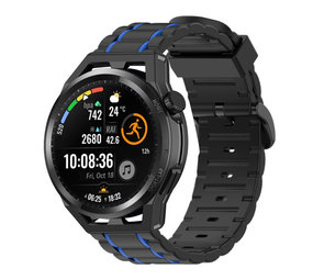 Strap-it Bracelet sport boucle Huawei Watch GT Runner (noir/bleu)