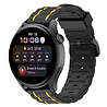 Strap-it Strap-it Bracelet sport boucle Huawei Watch 3 (Pro) (noir/jaune) Strap-it Strap-it Bracelet sport boucle Huawei Watch 3 (Pro) (noir/jaune)
