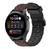 Strap-it Bracelet sport boucle Huawei Watch 3 (Pro) (noir/rouge) Strap-it Bracelet sport boucle Huawei Watch 3 (Pro) (noir/rouge)