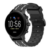 Strap-it Bracelet sport boucle Fossil Gen 5 (noir/blanc) Strap-it Bracelet sport boucle Fossil Gen 5 (noir/blanc)