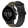 Strap-it Strap-it Bracelet sport boucle Fossil Gen 5 (noir/jaune) Strap-it Strap-it Bracelet sport boucle Fossil Gen 5 (noir/jaune)