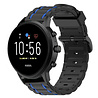 Strap-it Strap-it Bracelet sport boucle Fossil Gen 5 (noir/bleu) Strap-it Strap-it Bracelet sport boucle Fossil Gen 5 (noir/bleu)