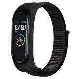 Strap-it Bracelet nylon Xiaomi Mi Band 5 (noir)