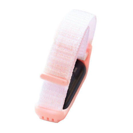 Strap-it Strap-it Bracelet nylon Xiaomi Mi Band 5 (rose clair) Strap-it Strap-it Bracelet nylon Xiaomi Mi Band 5 (rose clair)
