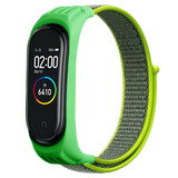 Strap-it Bracelet nylon Xiaomi Mi Band 6 (jaune-vert)