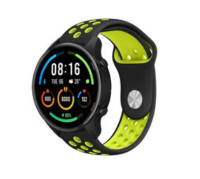 Strap-it Bracelet sport Xiaomi Mi Watch (noir/jaune)