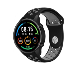 Strap-it Bracelet sport Xiaomi Mi Watch (noir/gris)