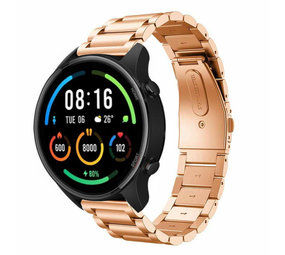 Strap-it Bracelet acier Xiaomi Mi Watch (or rose)