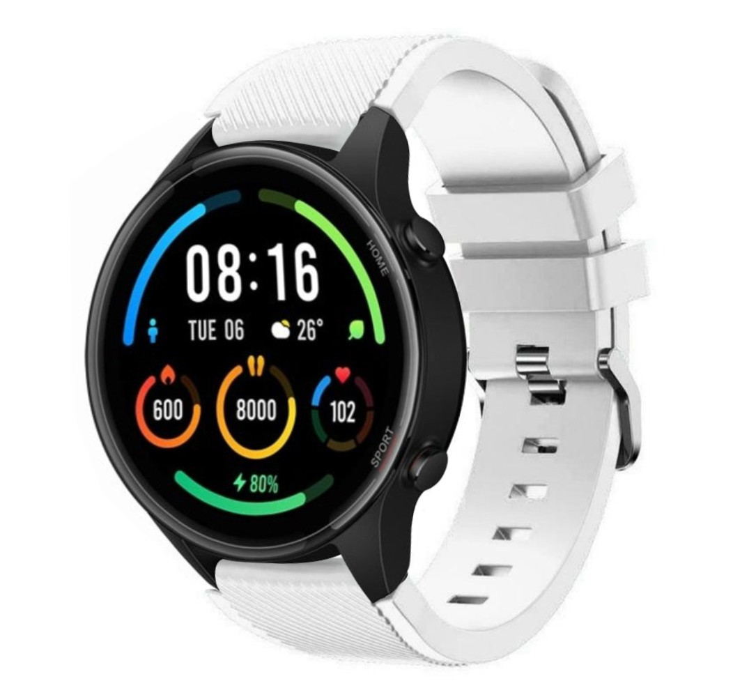 Strap-it Strap-it Bracelet silicone Xiaomi Mi Watch (blanc)