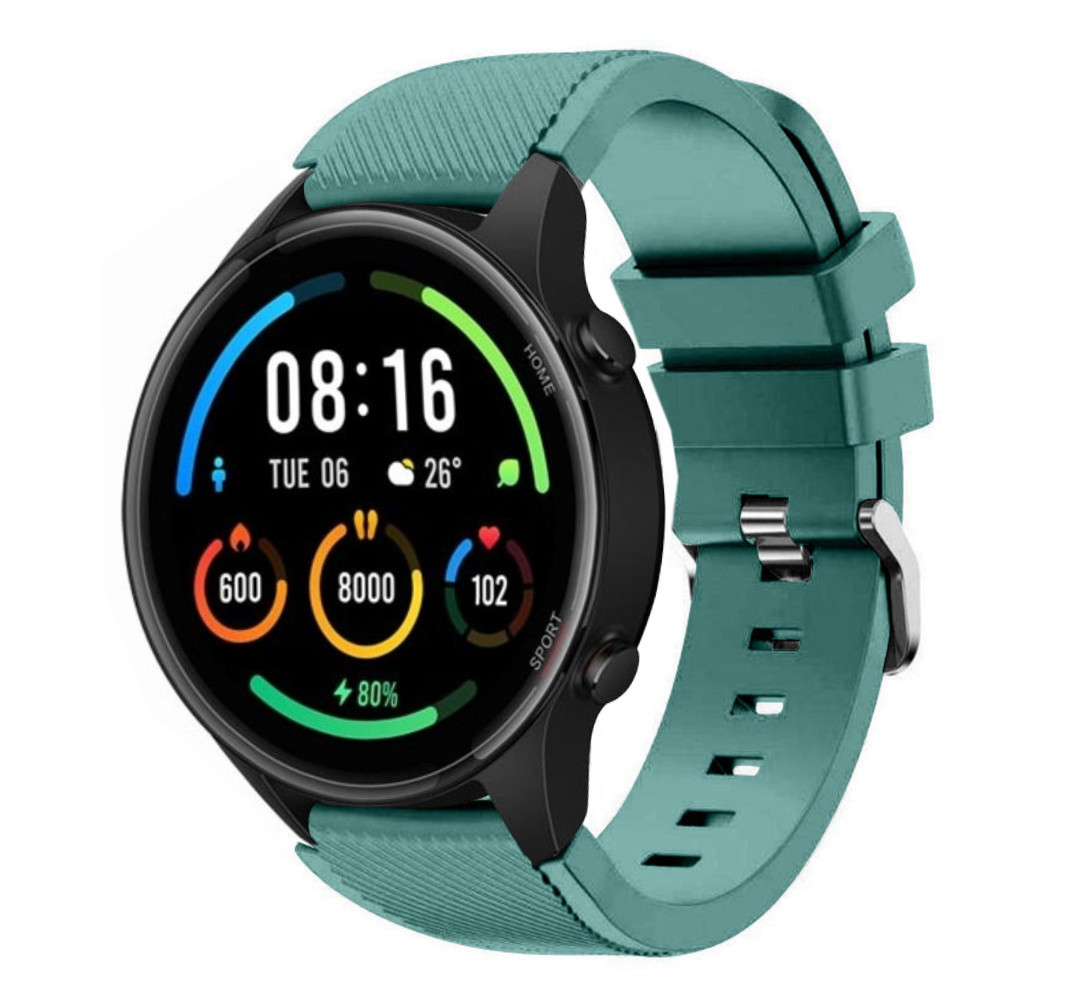 Strap-it Strap-it Bracelet silicone Xiaomi Mi Watch (vert pin)