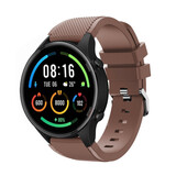 Strap-it Bracelet silicone Xiaomi Mi Watch (marron café)