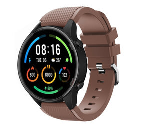Strap-it Bracelet silicone Xiaomi Mi Watch (marron café)