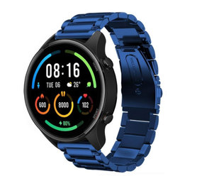 Strap-it Bracelet acier Xiaomi Mi Watch (bleu)