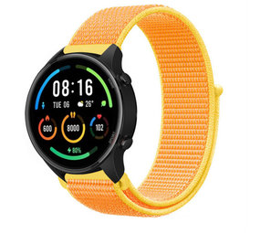 Strap-it Bracelet nylon Xiaomi Mi Watch (jaune clair)