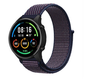 Strap-it Bracelet nylon Xiaomi Mi Watch (violet-bleu)