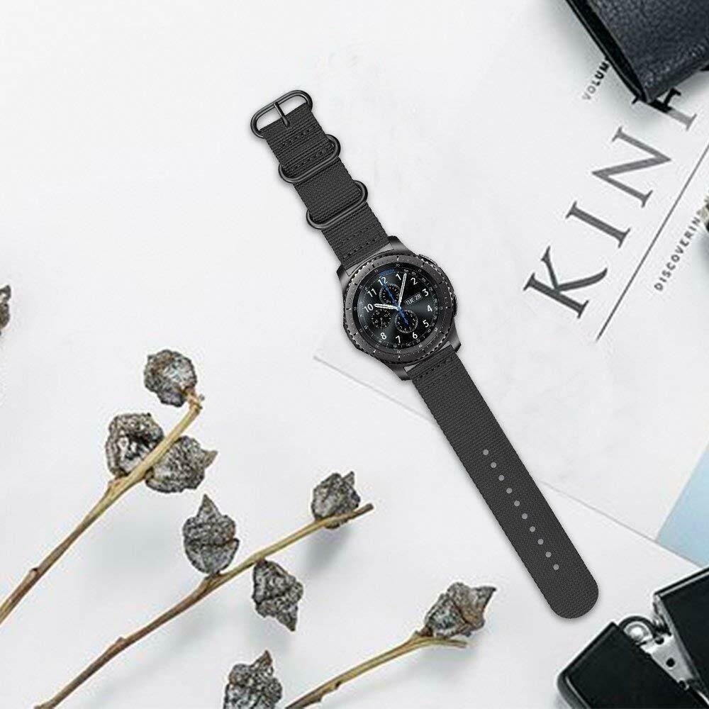 Strap-it Strap-it Bracelet nylon boucle Xiaomi Mi Watch (noir)