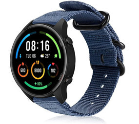 Strap-it Bracelet nylon boucle Xiaomi Mi Watch (bleu)